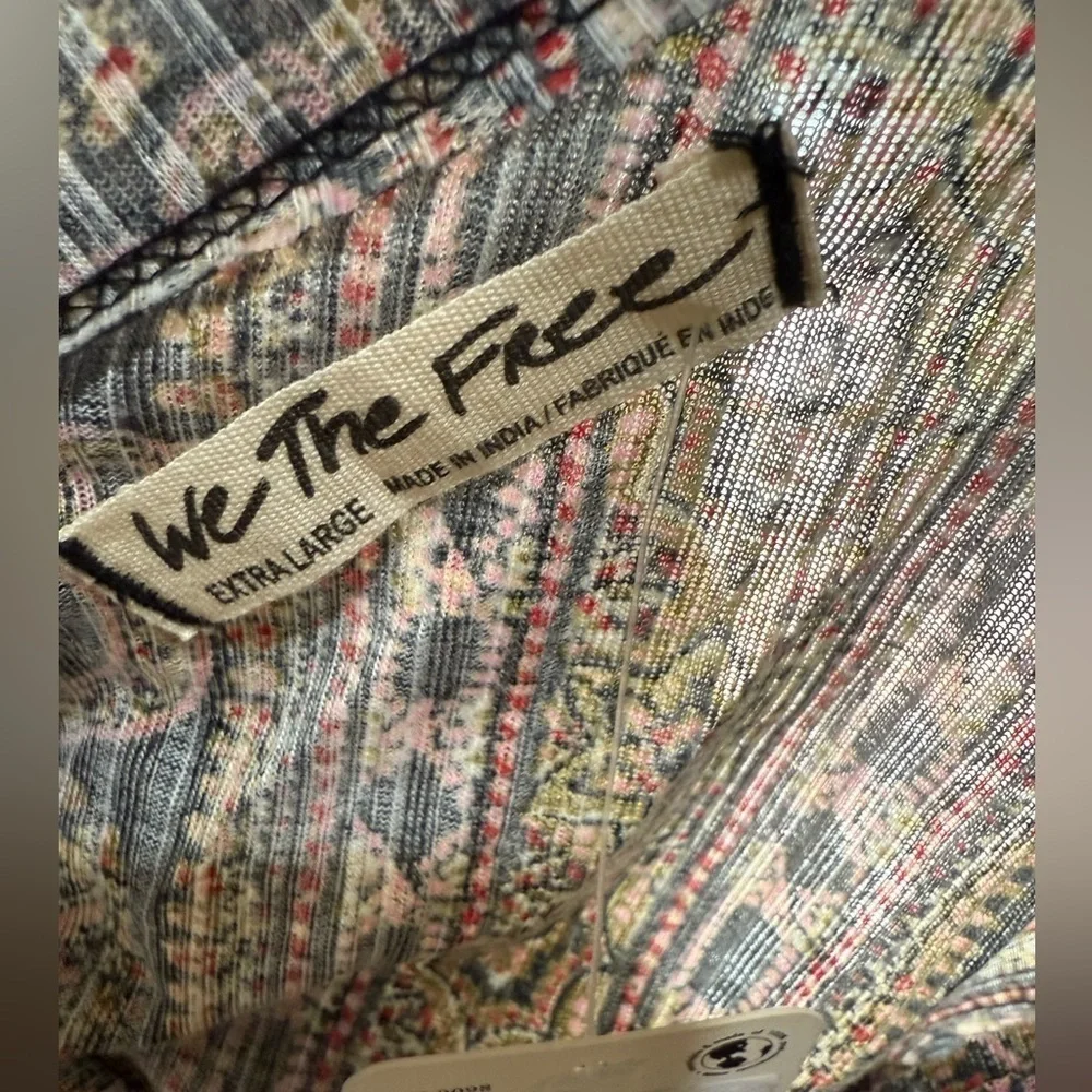 Free people Your twisted tee  XL, black version. NWT